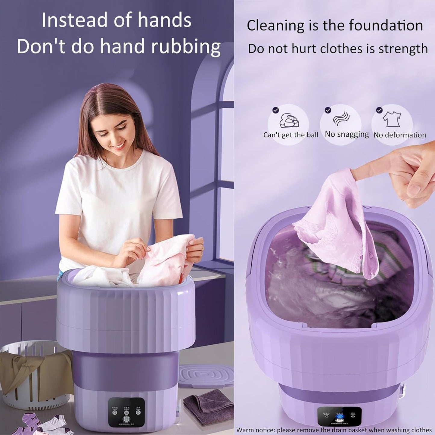 Foldable Mini Laundry Machine